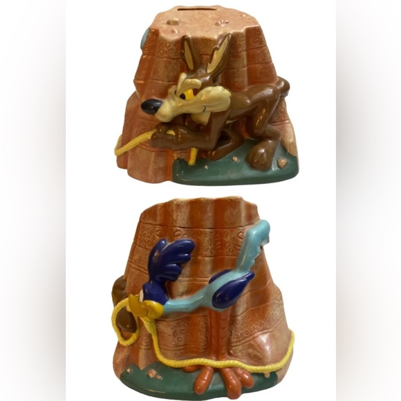 Figurine Coyote Et Bipbip - Avenue Of The Stars - Résine - Dessin Animé